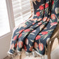 Tulip Floral Jacquard Curtain with Tassel - image 3