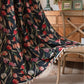 Tulip Floral Jacquard Curtain with Tassel - image 2