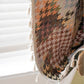 Colorful Houndstooth Jacquard Curtain with Tassel - image 2