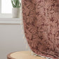 Vintage Leaf Jacquard Curtain with Tassel - image 3