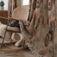 Tree Ring Jacquard Curtain with Tassel - image 2