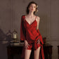 Solid Color Silky Cami Pajama Set(3PCS) - image 7