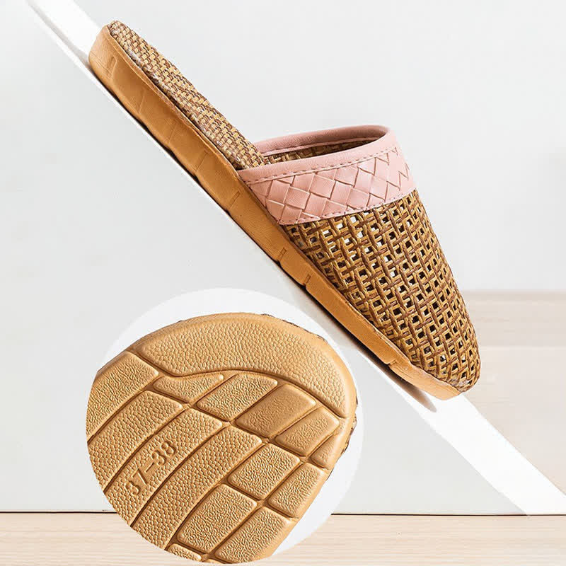 Ownkoti Natural Rattan Anti-Slip Indoor Slippers  - image 7