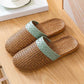 Ownkoti Natural Rattan Anti-Slip Indoor Slippers  - Green - L - image 11
