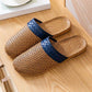 Ownkoti Natural Rattan Anti-Slip Indoor Slippers  - Navy Blue - 3XL - image 10