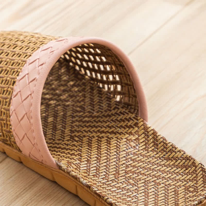 Ownkoti Natural Rattan Anti-Slip Indoor Slippers  - image 5