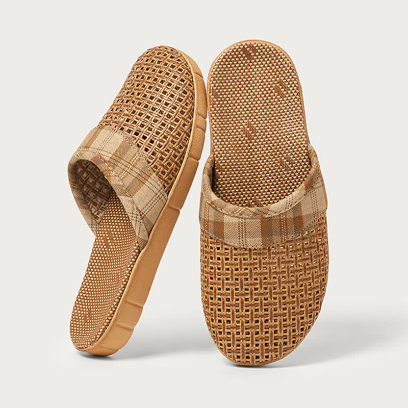 Rattan Odor-Resistant Indoor Slippers - Khaki - 3XL - image 9