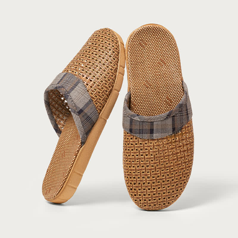 Rattan Odor-Resistant Indoor Slippers - Gray - 3XL - image 12