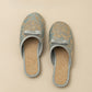 Ownkoti Embroidery Linen Slippers with Closed Toe - image 7