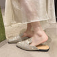 Elegant Floral Embroidery Pointed-Toe Mules - image 10