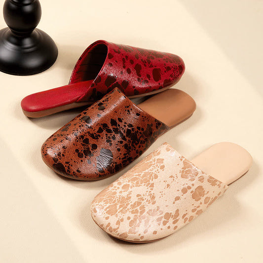 Vintage Marble Pattern Indoor Slippers - image 0