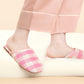 Chic Plaid Cotton-Linen Anti-Slip Slippers - image 3