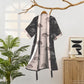 Unisex Charcoal Tree Cotton Kimono Robe - image 1