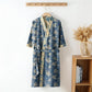 Unisex Maple Leaf Cotton Kimono Robe - image 2