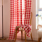 Country Style Grid Curtain with Tassels - image 25