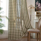 Country Style Grid Curtain with Tassels - image 7