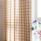 Country Style Grid Curtain with Tassels - image 32