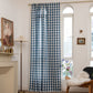 Country Style Grid Curtain with Tassels - Navy Blue - 55" x 118" - image 18