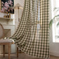 Country Style Grid Curtain with Tassels - image 5