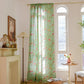 Rustic Green Rose Curtain with Tassel - image 2