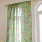 Rustic Green Rose Curtain with Tassel - image 6