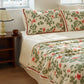 Floral & Leaf Ruffled Cotton Gauze Quilt - image 4