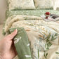 Botanical Leaf Print Pure Cotton Quilt - image 5