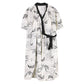 Artistic Pattern Ruffled Side-tie Nightgown - image 7