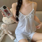 Bow Front Stripe Cami & Shorts Pajama Set - image 16