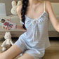 Bow Front Stripe Cami & Shorts Pajama Set - image 17