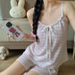Bow Front Stripe Cami & Shorts Pajama Set - image 3