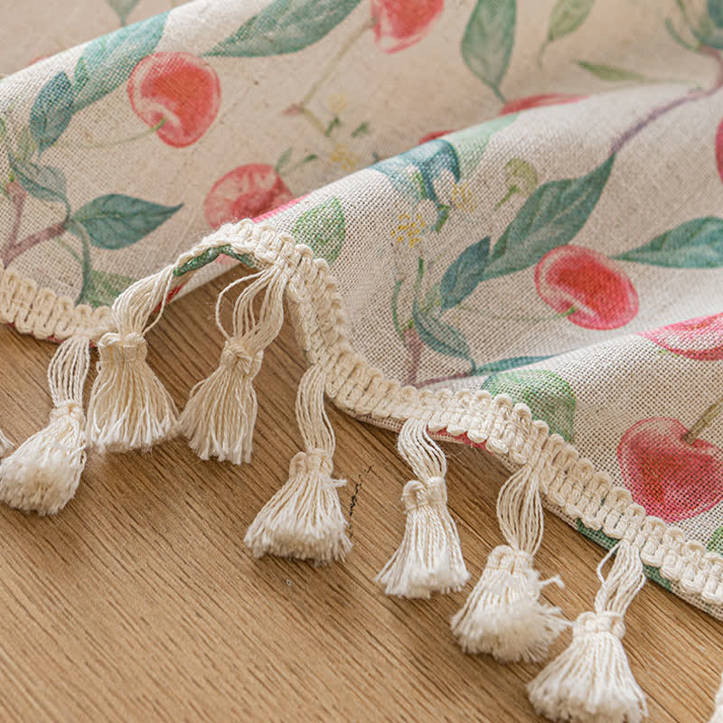 Country Cottage Cherry Small Window Drape - image 9