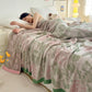 Floral & Leaf Bamboo Fiber Summer Blanket - image 1