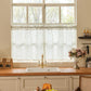 Botanical Leaf Semi-Sheer Short Drapes - image 5