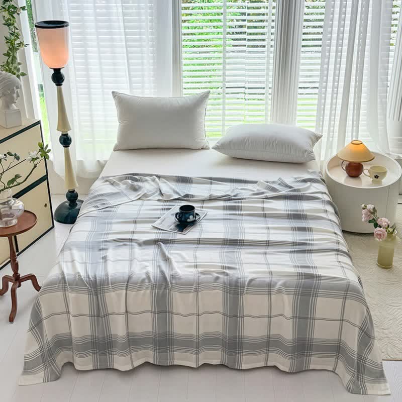 Classic Plaid Bamboo Fiber Blanket - image 7