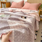 Geometric Patchwork Cotton Triple Gauze Quilt - image 6