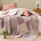 Geometric Patchwork Cotton Triple Gauze Quilt - image 7