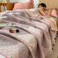 Geometric Patchwork Cotton Triple Gauze Quilt - image 4