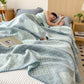 Geometric Patchwork Cotton Triple Gauze Quilt - image 1