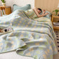 Artistic Leaf Cotton Triple Gauze Quilt - image 1