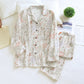 Muted Floral Cotton Gauze Pajama Set - image 3
