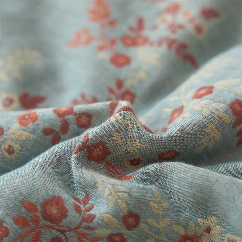Cotton Gauze Jacquard Floral & Bow Bedding - image 17