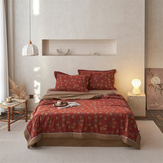 Cotton Gauze Jacquard Rustic Clover Bedding - Bedding Set - King - image 0