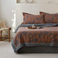Cotton Gauze Jacquard Vintage Floral Bedding - image 2