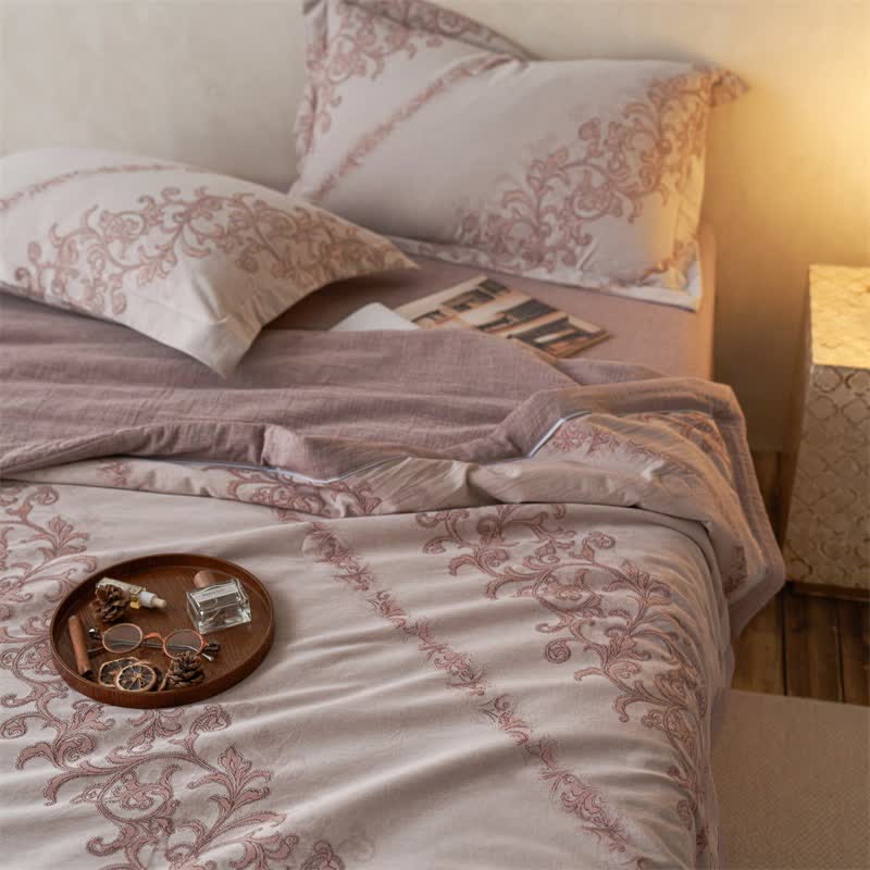 Cotton Gauze Jacquard Ornate Traditional Bedding - image 4