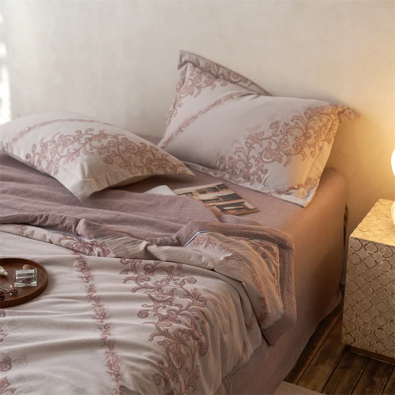 Cotton Gauze Jacquard Ornate Traditional Bedding - image 7
