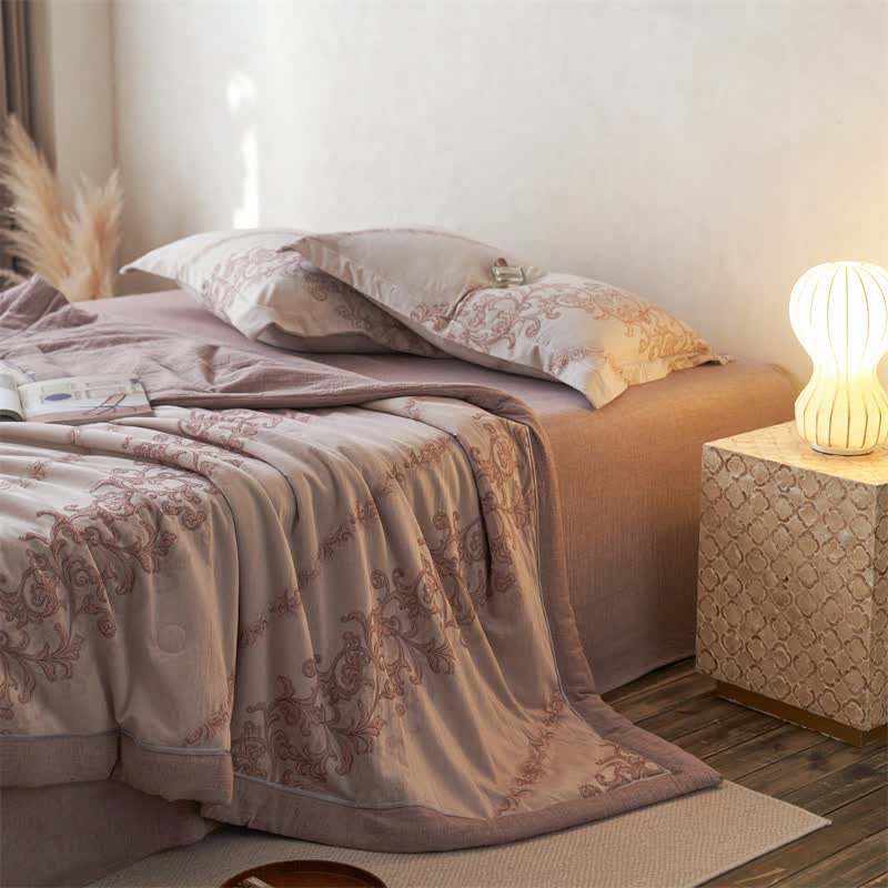 Cotton Gauze Jacquard Ornate Traditional Bedding - image 1