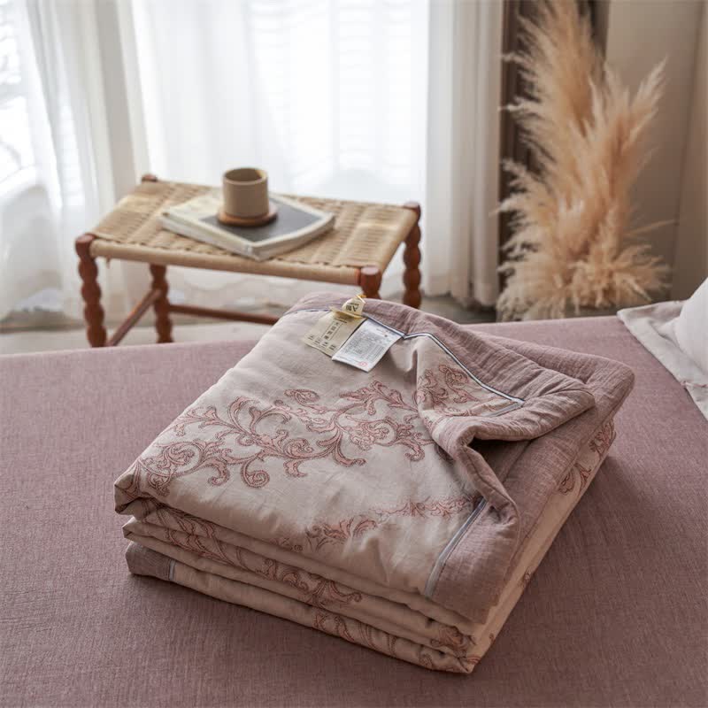 Cotton Gauze Jacquard Ornate Traditional Bedding - image 12