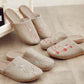 Embroidered Plum Bossom Comfy Flax Slippers - image 3