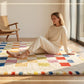 Soft Multicolor Checkerboard Area Rug - image 2